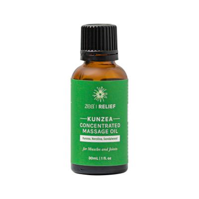 Zea Relief Kunzea Concentrated Massage Oil (Kunzea, Nerolina, Sandalwood) 30ml
